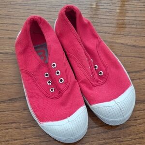 New • Bensimon Red Canvas Sneakers